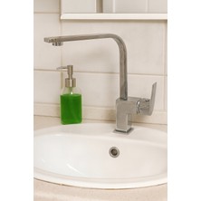 Dalyan Kare Lavabo Bataryası – Aç Kapa Başlıklı, Krom Renk  DL-307