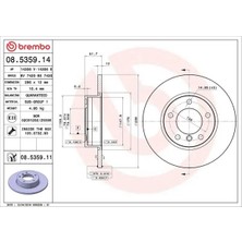 Brembo 08535914 Fren Diski On 34111160673 34111160979 34111164201 (2 Adet Fiyatıdır)