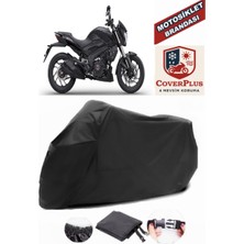 Coverall Bajaj Dominar 400 Ug Siyah Motorsiket Brandası Motor Örtüsü Çadır Su Geçirmez Motosiklet Kılıfı Motor Brandası