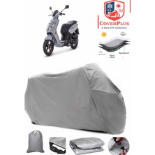 Coverall Peugeot Kisbee 50 Gri Motorsiket Brandası Motor Örtüsü Çadır Su Geçirmez Motosiklet Kılıfı Motor Brandası