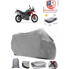 Coverall Triumph Tiger 850  Gri Motorsiket Brandası Motor Örtüsü Çadır Su Geçirmez Motosiklet Kılıfı Motor Brandası