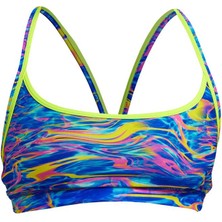 Funkita Stir Crazy Kadın Spor Yüzme Üstü – Racerback Sports Top | Tek Üst