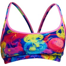 Funkita Sting Stung Kadın Spor Yüzme Üstü – Racerback Sports Top | Tek Üst