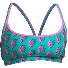 Funkita Zip Zap Kadın Spor Yüzme Üstü – Racerback Sports Top | Tek Üst