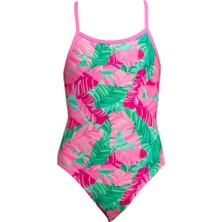 Funkita Ss Tropic Palm Kız Çocuk Ince Askılı Yüzücü Mayosu | Renkli ve Konforlu Tasarım