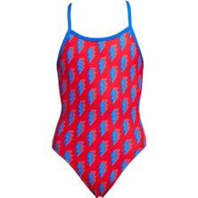 Funkita Ss Hot Volt Kız Çocuk Ince Askılı Yüzücü Mayosu | Renkli ve Konforlu Tasarım