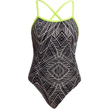 Funkita Stp Space Signals Kadın Çapraz Askılı Yüzücü Mayosu