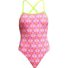 Funkita Stp Duck Duck Goose Kadın Yüzme Mayosu - Çift Çapraz Sırt, Klor Dirençli, Ekolojik Tasarım