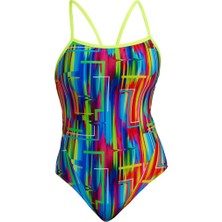 Funkita Secure The Glitch Kadın Özel Gün Korumalı Yüzücü Mayosu – Ince Askılı