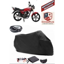 Coverall Mondial 100 Mg Superboy Siyah Arka Çanta Uyumlu Motorsiket Brandası Motor Örtüsü Çadır Su Geçirmez Motosiklet Kılıfı Motor Brandası