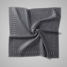 Piramit Naturel Eşarp | Kaz Ayağı Çerçeve