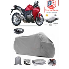 Coverall Honda Vfr 1200 F Arka Çanta Uyumlu (Gri) Motorsiket Brandası Motor Örtüsü Çadır Su Geçirmez Motosiklet Kılıfı Motor Brandası