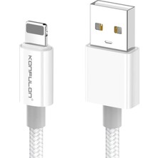 Erbar DC79 1m 3A USB To Lightning Hızlı Şarj Kablo - BEYAZ-(5796) - M719R369-K71719