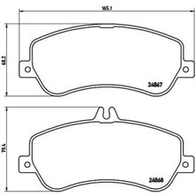 Brembo P50086 On Fren Balatasi A0004209304 A0054204820 A0054206320