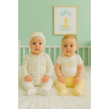 Kidaxi Kız Bebek 4\'lü Baskılı Takım (1-3 / 3-6 Ay)