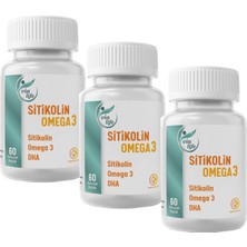 Sitikolin Omega-3 Dha Folik Asit 60 Kapsül - 3'lü
