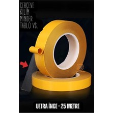 Erbar Hsnet Çift Taraflı Yapıştırıcı Bant Ultra Ince 25 Metre - M299R709-K09299