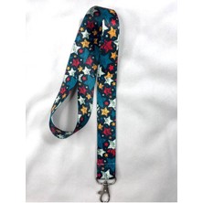 Hediyebum Renkli Yıldız Desen Boyun Askısı