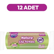 Parex Natura Çöp Torbası Orta Boy 15'li 55 x 60 cm Onikili Paket