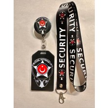 Hediyebum Özel Güvenil-Security Boyun Askısı Yoyo ve Dik Kartlık Set