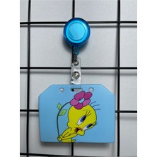 Hediyebum Tweety Mavi Yaka Kart Kılıfı