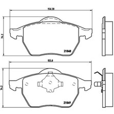 Brembo P85039 On Fren Balatasi 1001095 1027703 1031843