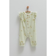 Berry Days Ön Düğmeli Havlu Uzun Tulum Yeşil