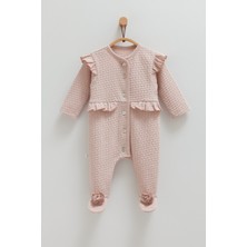 Beautıful Önden Düğmeli Tulum Vizon