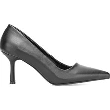 Ayakkabı Fuarı Elit 25KMST1111C Kadın Klasik Topuklu Ayakkabı Siyah