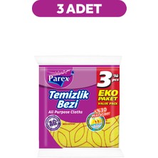 Parex Yüzde 30 3'lü Mikrofiber Temizlik Bezi Üçlü Paket
