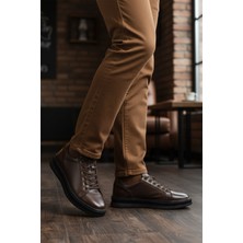 Ayk's Kahve Hakiki Deri Erkek Sneaker 2516 M