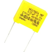OEM 0.22 Mf 275 Volt Ac Polyester Kondansatör