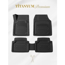 Gold Renault Clio 2 3D Havuzlu Titanyum Siyah Oto Paspas