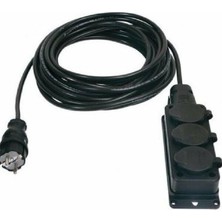 Dad KAP32510 Kauçuk 3'lü 10 mt Grup Priz (3x2,5 Mm)