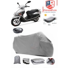 Autozel Rks Rs 100 Motor Brandası Gri Arka Çanta Uyumlu Motorsiket Brandası Motor Örtüsü Çadır Su Geçirmez Motosiklet Kılıfı Motor Brandası