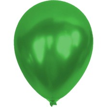 Party Country Metalik Açık Yeşil Balon 12'li