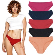 Yohannes Club Yohannes club, kadın, pamuklu Basic Külot, 5'li, Karışık Renkli