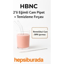 HBNC 2’li Eğimli Cam Pipet + Temizleme Fırçası