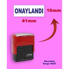 Plankton Tasarım Onaylandı Kaşesi, 911 (41mm*16mm) Otomatik Kaşe