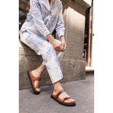 Angelina Jones Eliott Kadın Bej Tokali Fusped Tabanli Terlık