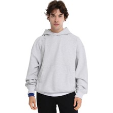 Sportive Sand Erkek Gri Günlük Stil Sweatshirt 25KE1027-KML