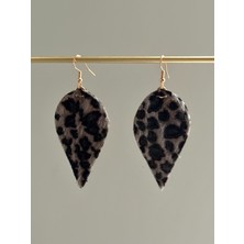 Youes Jewelry Leopar Desenli Kadın Sallantılı Küpe
