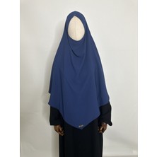 Erasra Class Sufle Hazır Esarp,iki Kat, Medine Ipegi(Hac ve Umre Icin Uygundur ) Khimar Hijap Acık Lacivert