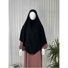 Erasra Class Tek Kat Medine Ipegi Pratik Bağlamalı Üçgen Sufle Eşarp Siyah ,hijab ( Hac ve Umre Için Uygundur)