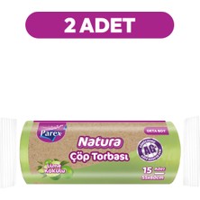 Parex Natura Çöp Torbası Orta Boy 15'li 55 x 60 cm İkili Paket