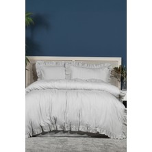 Elart Romantic Nevresim Takımı Çift Kişilik Lastikli Çarşaf (200X220 Cm) Gri