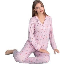Bipamuk Auroray Notte Kadın Pijama Takımı Yumuşak ve Rahat Ev Giyim S/2xl