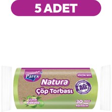 Parex Natura Çöp Torbası Küçük Boy 30'lu 40 x 50 cm Beşli Paket