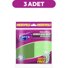 Parex Mikrofiber Kurulama Bezi (Mikrofiber Temizlik Bezi Hediye) Üçlü Paket