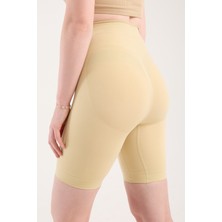 Wiforte Salmano Model Yüksek Bel Şekillendirici Korse Tayt, Dikişsiz Vücut Sıkılaştıran, Kalça ve Basen Toparlayıcı, Ten/siyah